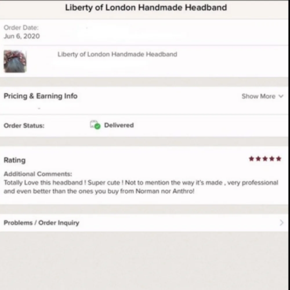 Liberty of London Art Fabric Headband Betsy Meadow Pink Green Colorful Pastel
